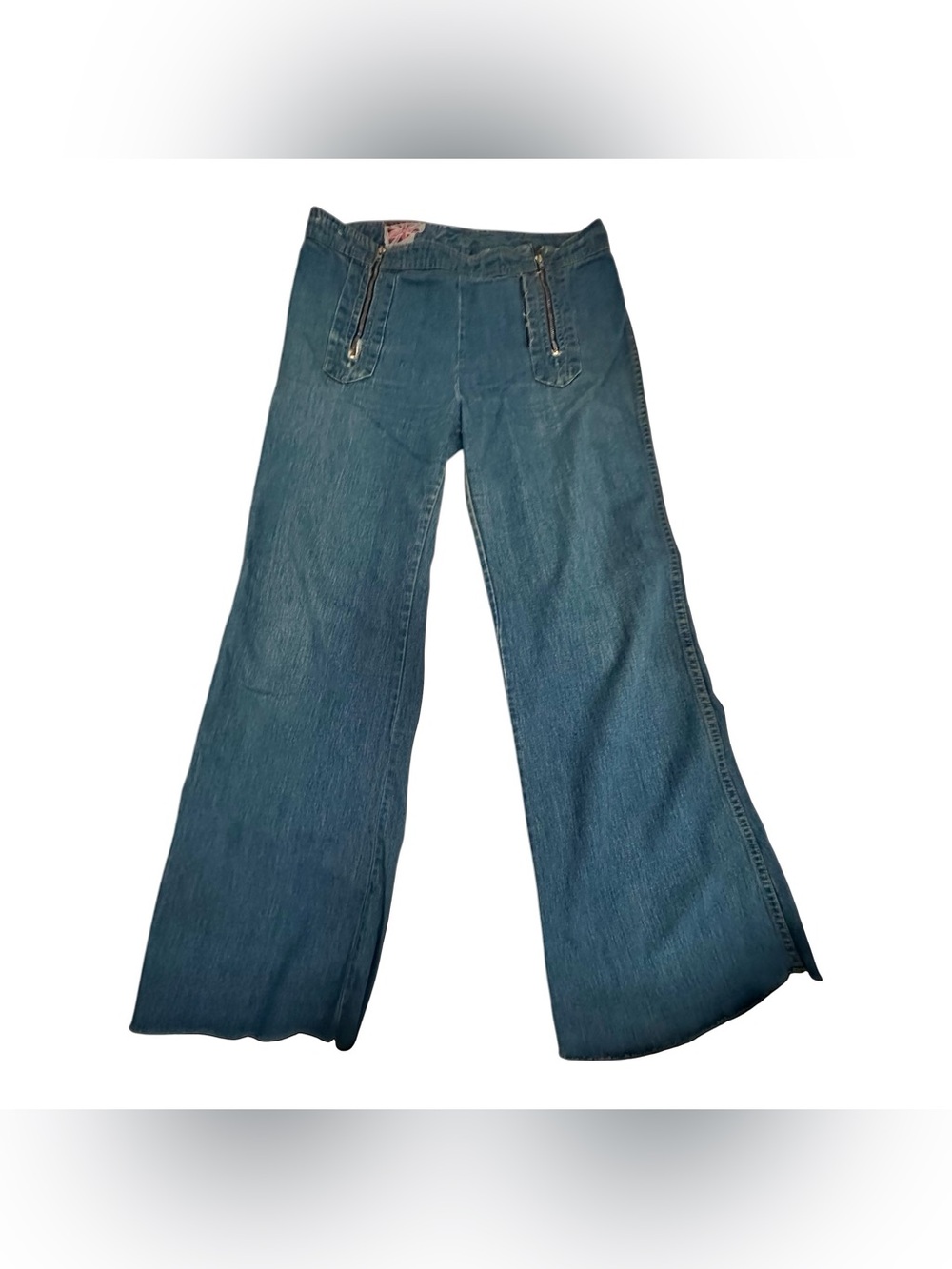 Vintage Women's Wide-Leg Flare Jeans in Denim 31/28